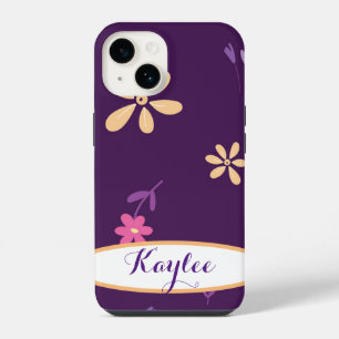 Personalized Field Flowers Purple Phone Case