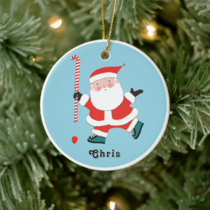 personalized field hockey keepsake ceramic ornamen ornament