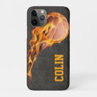 Personalized Fiery Basketball