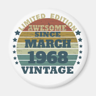 Personalized fifty five vintage 55th birthday magnet