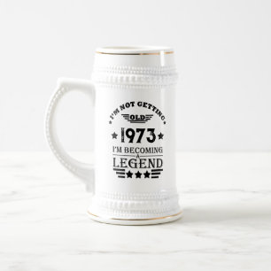 Personalized fifty vintage 50th birthday party beer stein