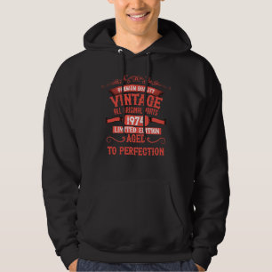 Personalized fifty vintage 50th birthday party hoodie