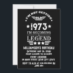 Personalized fifty vintage 50th birthday party invitation<br><div class="desc">Make your birthday special with this unique design. Add a touch of sophisticated elegance to your birthday celebration with our exquisite, one-of-a-kind designs. These graphics bring sophistication and originality to any product, creating a memorable and stylish gift. They are perfect for those who appreciate a touch of timeless glamour on...</div>