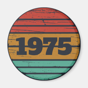 Personalized fifty vintage 50th birthday party magnet