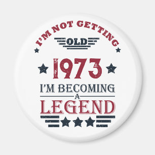 Personalized fifty vintage 50th birthday party magnet