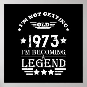 Personalized fifty vintage 50th birthday party poster