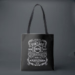 Personalized fifty vintage 50th birthday party tote bag<br><div class="desc">Make your birthday special with this unique design. Add a touch of sophisticated elegance to your birthday celebration with our exquisite, one-of-a-kind designs. These graphics bring sophistication and originality to any product, creating a memorable and stylish gift. They are perfect for those who appreciate a touch of timeless glamour on...</div>