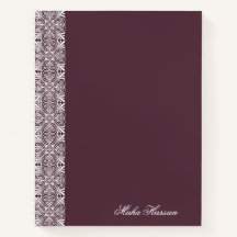 Personalized fig Floral Notebook  