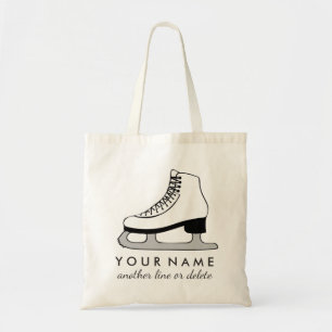 Personalized Figure Skating Custom Name & Text Tote Bag