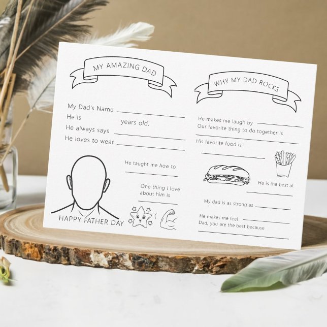 Personalized Fill-in-the-Blanks Father's Day Card  (Creator Uploaded)