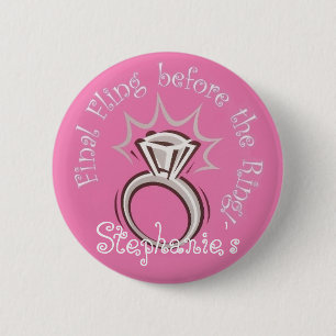 Personalized Final Fling Button