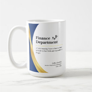 Personalized Finance Department  Coffee Mug