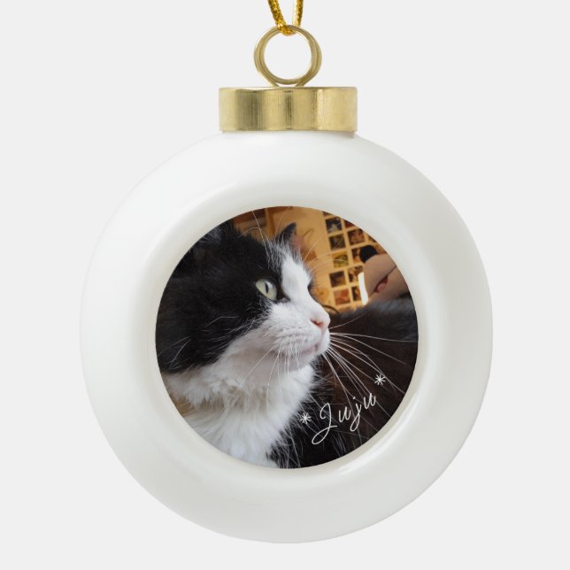 Personalized fir decoration with photos (Front)