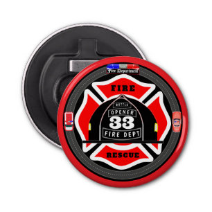 Personalized Fire Department Bottle Opener