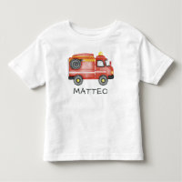 Personalized Fire Truck, Cute Custom Name Firefigh