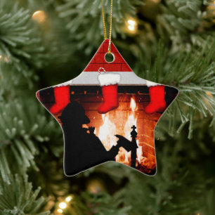 Personalized Firefighter Collectable Ceramic Ornament