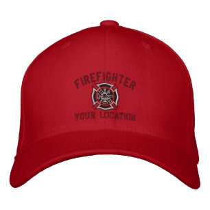 Personalized Firefighter Custom Cap Embroidery