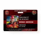 Personalized Firefighter Custom Employee Photo ID