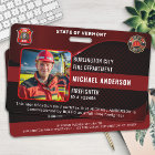 Personalized Firefighter Custom Employee Photo ID