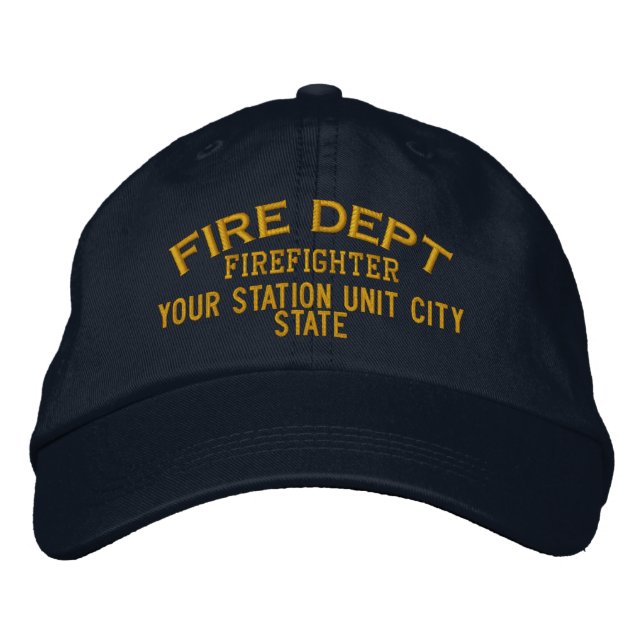Personalized Firefighter Hat (Front)