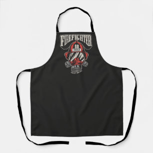 Personalized Firefighter Mask Fire Dept Helmet Apron