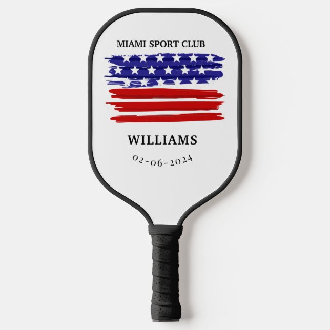 Personalized Firefighter Monogram Pickleball Paddle (Front)