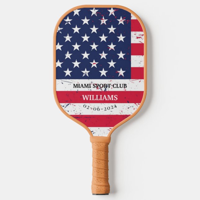 Personalized Firefighter Monogram  Pickleball Paddle (Front)