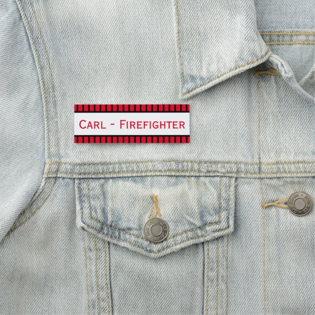 Personalized Firefighter Name Tag (In Situ)
