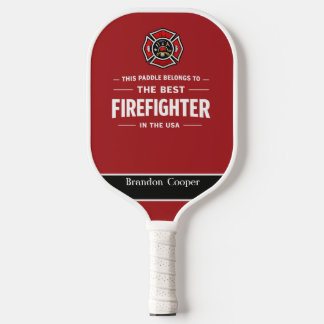 Personalized Firefighter Pickleball Paddle