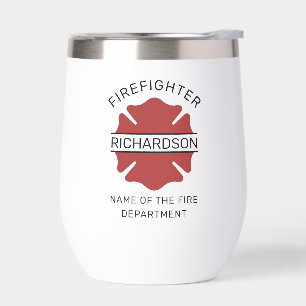 Personalized Firefighter Red Logo Symbol