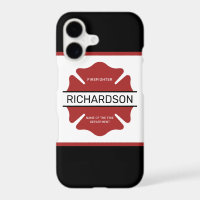 Personalized Firefighter Red Logo Symbol 
