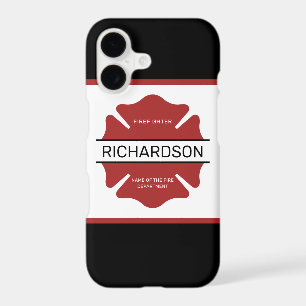 Personalized Firefighter Red Logo Symbol 