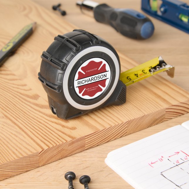 Personalized Firefighter Red Logo Symbol  1 (Woodwork)