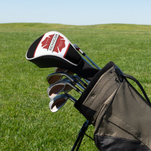 Personalized Firefighter Red Logo Symbol  Golf Head Cover