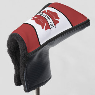 Personalized Firefighter Red Logo Symbol Golf Head Cover