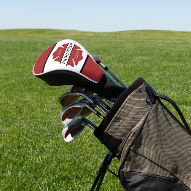 Personalized Firefighter Red Logo Symbol  Golf Head Cover (In Situ)