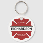 Personalized Firefighter Red Logo Symbol 