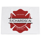 Personalized Firefighter Red Logo Symbol