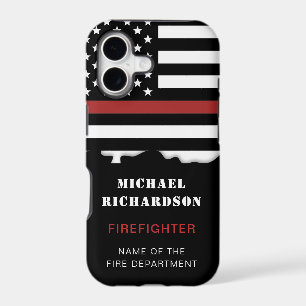 Personalized Firefighter Thin Red Line Fire Rescue