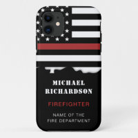 Personalized Firefighter Thin Red Line Fire Rescue