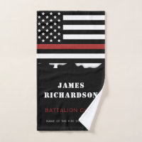 Personalized Firefighter Thin Red Line Fire Rescue