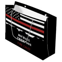 Personalized Firefighter Thin Red Line Fire Rescue