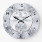 Personalized, First Anniversary Clock Gifts, Heart