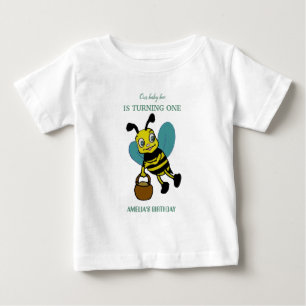 Personalized first birth year 1st birthday party baby T-Shirt