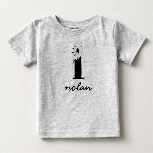 Personalized First Birthday Shirt (Front)