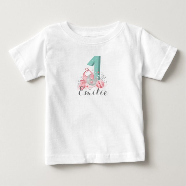 Personalized First Birthday T-shirt (Front)