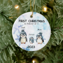 Personalized First Christmas as a Family of 4