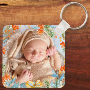 Personalized First Christmas As Grandparents   Keychain