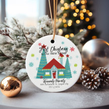 Personalized First Christmas in a New Home
