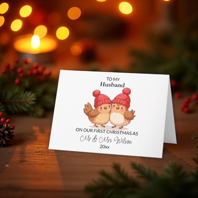 Personalized First Christmas Married Card (Creator Uploaded)